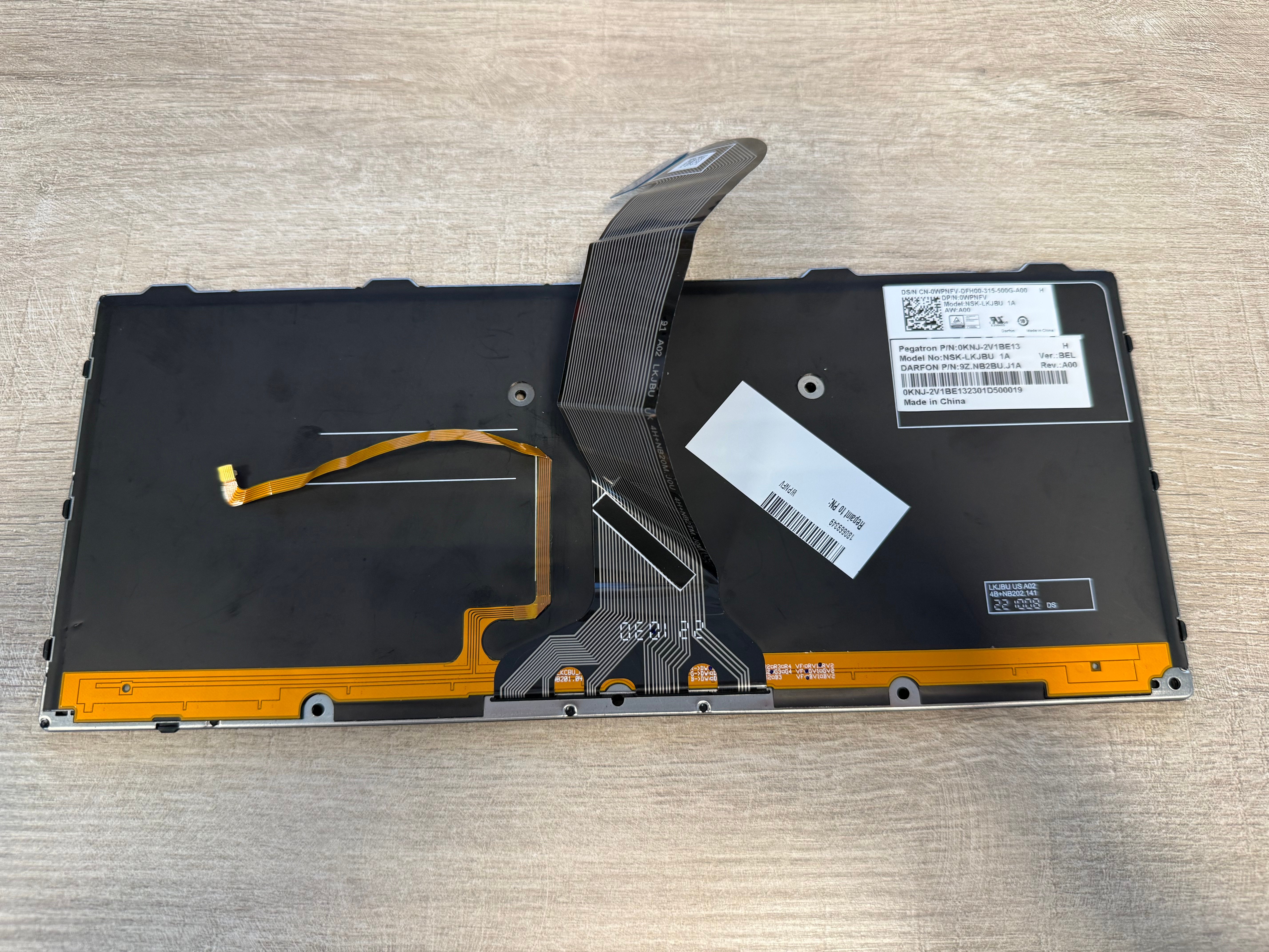 Dell Latitude Rugged 5430/7330 AZERTY BE Keyboard (Backlit) 0WPNFV - Afbeelding 2